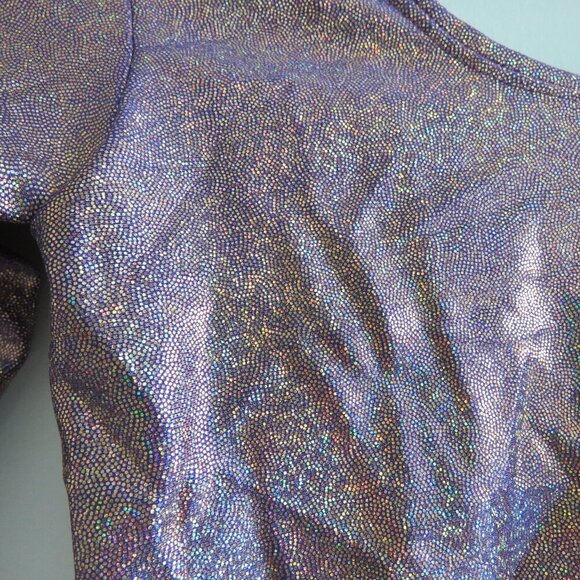 FREEDOM RAVE WEAR Athena New York Bodysuit in Pink Metallic Festival Size XS NWT - Picture 5 of 16